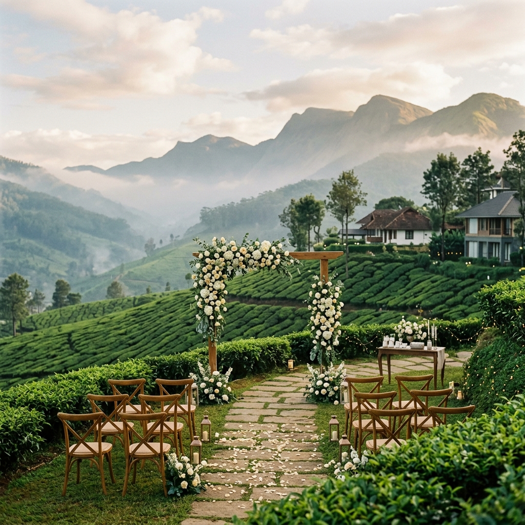 Intimate wedding atmosphere